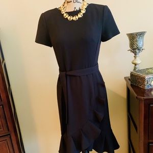 NWT- Calvin Klein ruffle detail dress